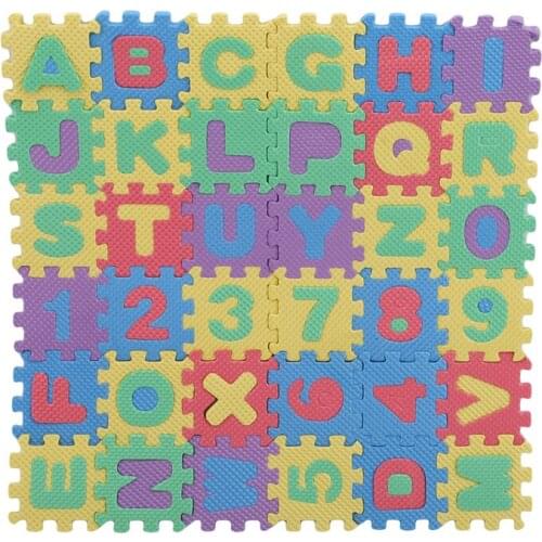 36 Pcs/Set Eva Foam Pad Alphabet Letters Numbers Floor Soft Pad Baby Puzzle Mini Puzzle Kids Educational Toys