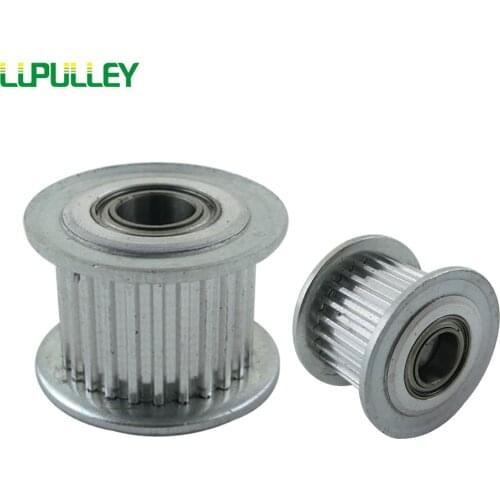 LUPULLEY 2PCS MXL 25T Idler Pulley Aluminum Pulley With Bearing 25Teeth Inner Bore Dia.3/4/5/6mm With Teeth MXL Timing Pulley