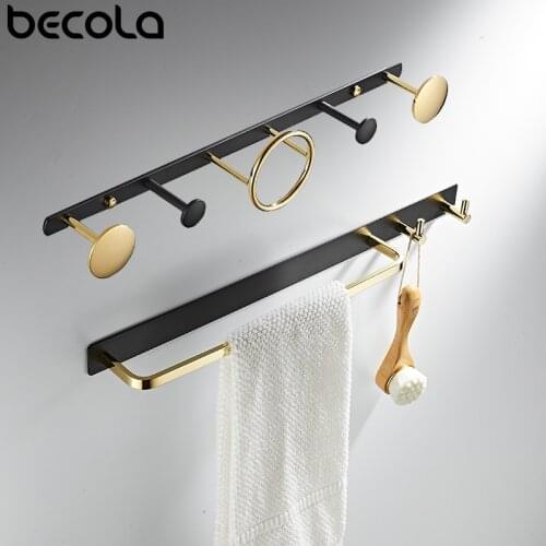 BECOLA Nordic Modern Light Luxury Creative Brass Art Storage Decoration Coat Hook Clothing Store Wall Wall Personality Coat Rack