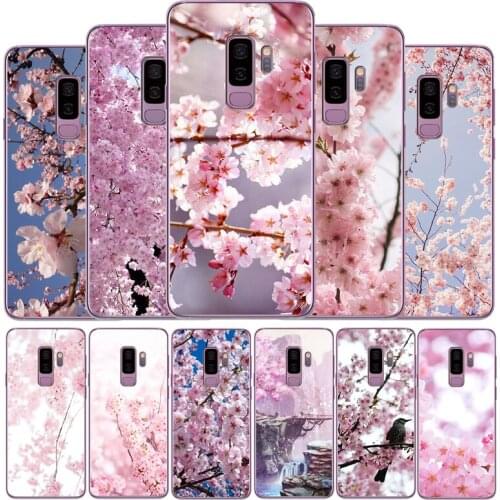 Cherry Blossom Tree phone case For Samsung S6 S7 S8 S9 S10 EDGE Plus Lite A10 A30 A40 A50 note8 note9 note10 soft Cover