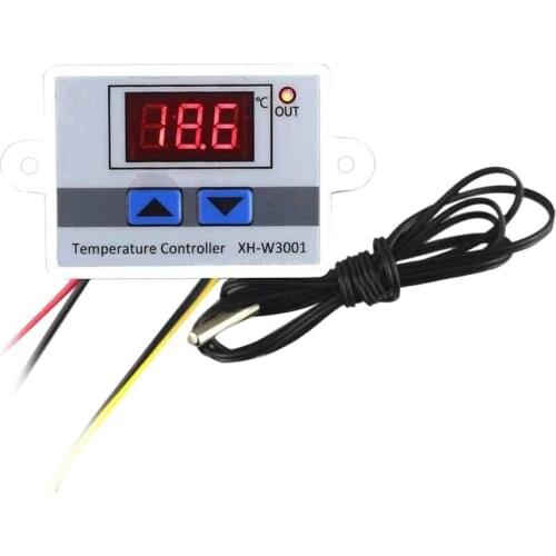 Digital LED Temperature Controller Thermostat Control Switch Waterproof Probe Wire Connect High Sensitivity Temperature Sensor
