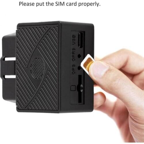 OBD GPS Tracker Realtime GPS Tracker 16PIN OBD Mini Plug Play Car GSM OBD2 Tracking Device OBD II GPS Locator With Software/APP