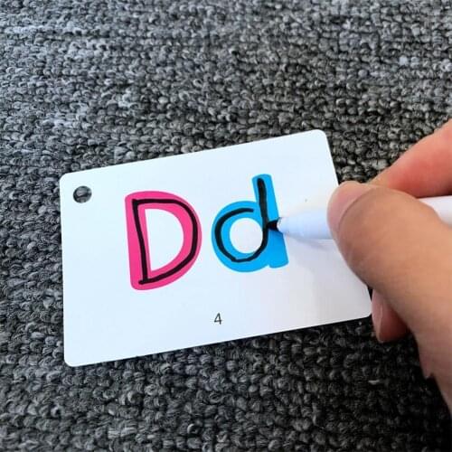English Learning English Flashcards Pocket Flash Learning Card Table Game Card Toys Word For Kids Educational Montessori A6M9