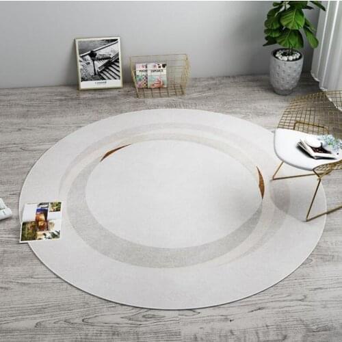Modern Geometric Round Carpet Livingroom Bedroom Carpet Computer Chair Round Rug Home Entrance/Hallway Doormat Study Floor Rug