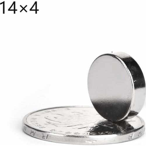 50pcs 14*4 14mm x 4mm Super Round Cylinder Neodymium Permanent Magnets 14x4 NEW Art Craft Connection