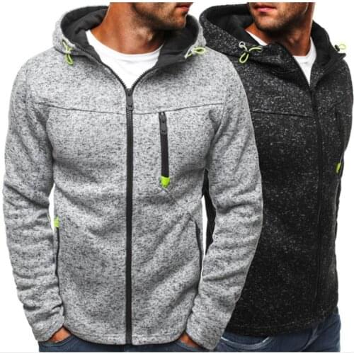 Mens Jackets Zipper Coats Long Sleeve Jacket Hood Sweatshirts For Man jas mannen Hombre Autumn Spring Outwear Size S-3XL