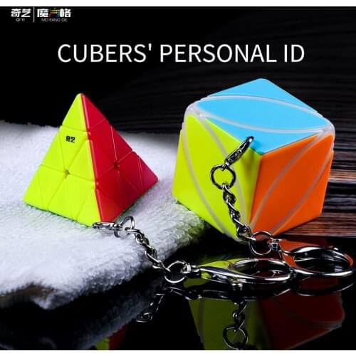New Qiyi Mofangge Ivy Key ring magic cube Jinzita key ring keychain small magic cube international educational toys