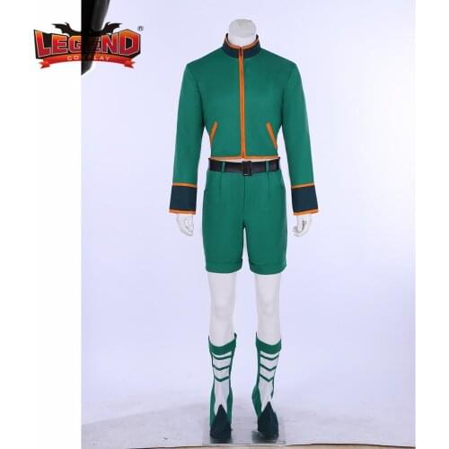 Hunter x Hunter GON FREECSS Cosplay Costume Green Top pants suit shoes cover cosplay custom made plus size