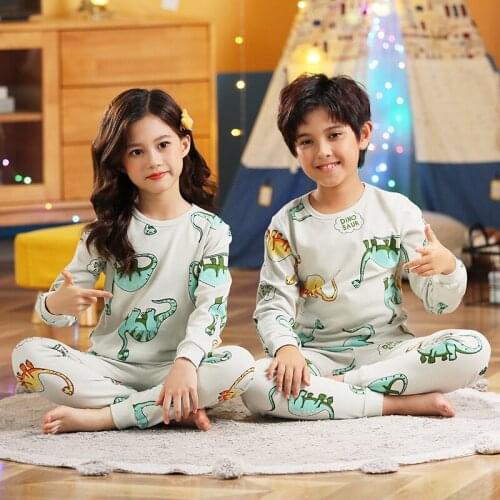 Boys Dinosaur Pajamas Children Homewear Kids Pyjama Sets Licorne Tiger Kids Clothing Sets Boy Clothes Girl Sets Boys Nightsuit