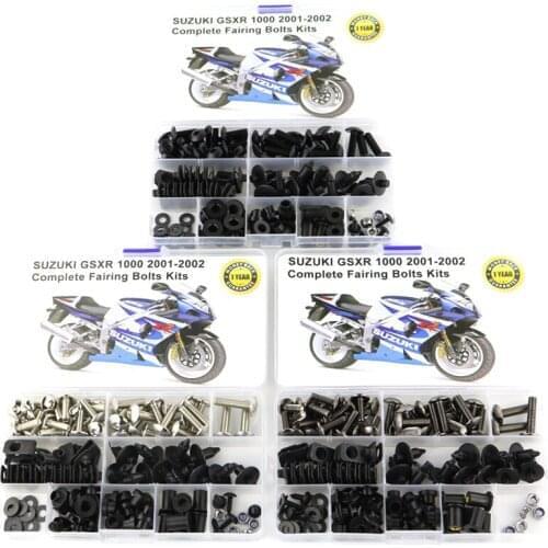 Fit For Suzuki GSX-R1000 GSXR1000 2001 2002 Motorcycle Complete Full Fairing Bolts Kit Fairing Clips Speed Nuts