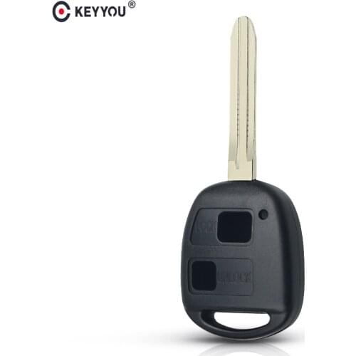 KEYYOU 10x 2 Botton Remote Key Shell For Toyota Tarago Camry Corolla Avensis Prado RAV4 Free Shipping