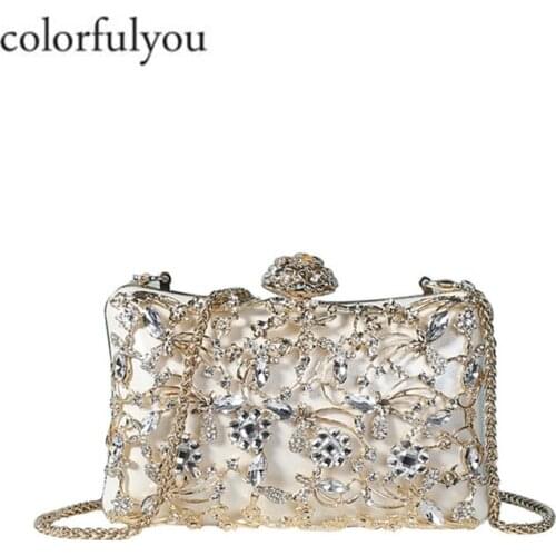 Luxury Brand Fashion Women Evening Clutches Purse Female chain Crossbody Shoulder Bag Ladies Diamonds Purse For Party Handbags