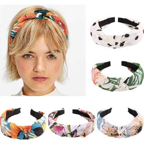 Wide Cloth Knot Women Hairbands Lovely Basic Girls Headbands Ladys Headwear Hair Accessories Head Wrap Hair Bands for Women