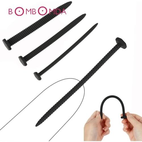 Silicone Urethra Catheter Male Penis Plug Tube Urethral Stretcher Urethral Sound Dilator Adult Sex Toy for Men Man Masturbation