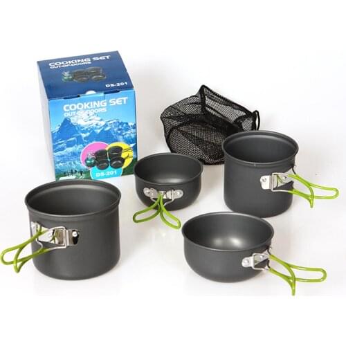 2020 New Ultralight Camping Cookware Utensils Outdoor Tableware Set Hiking Picnic Backpacking Camping Tableware Pot 3-4persons