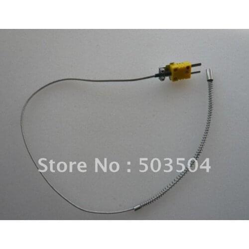 Thermocouple with yellow connector, spring load, temperature senosr, K type , Quick disconnector