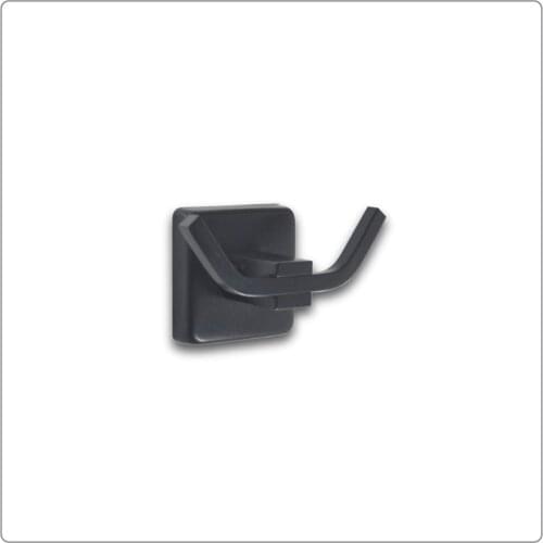 Aksu Dual Robe Hook-Matte Black