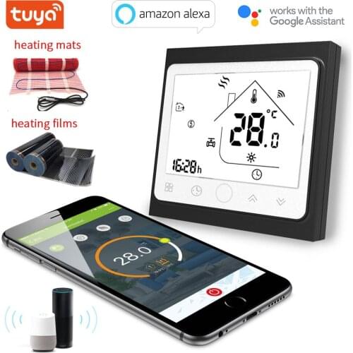 Tuya app control smart thermostat wifi Electric Heat Regulator Temperature Controller Voice-Control Works with Alexa Google Home