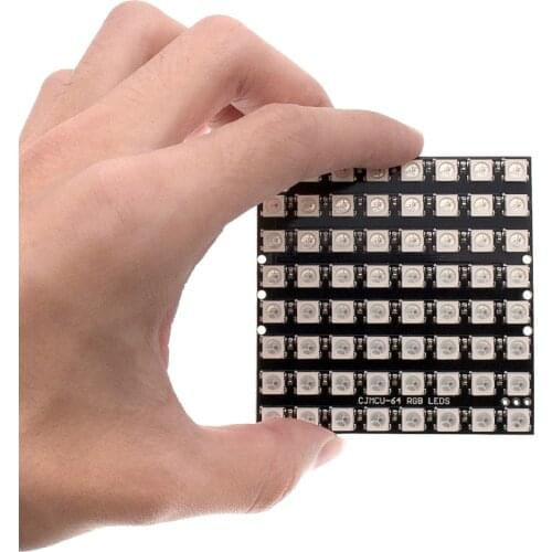 WS2812 LED 5050 RGB 8x8 64 LED Matrix 64 Bit 5050 RGB LED full-color built-in driving lights