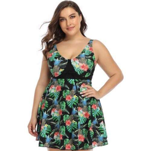 Women Swimsuit Summer High Waist Bathing Suit Swimwear Push Up Bikini Set Vintage Print Lady Beach Wear 2021 Plus Size