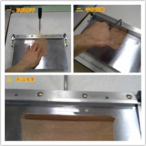 1 pc 14" 350MM Leather sewing tool Manual edge Folding Machine Leather bag Linear edge folder tool