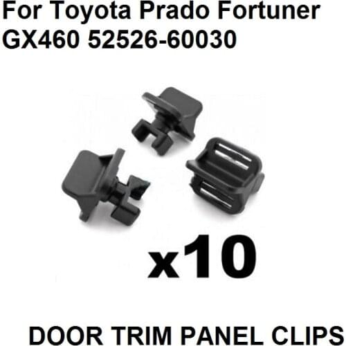 10x Plastic Bumper Spoiler Mounting Clips Bracket For Toyota Prado Fortuner GX460, For Lexus 52526-60030 New