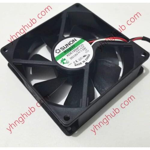 SUNON KDE1209PTV3 13.MS.AR.GN DC 12V 1.0W 92x92x25mm 3-wire Server Cooling Fan
