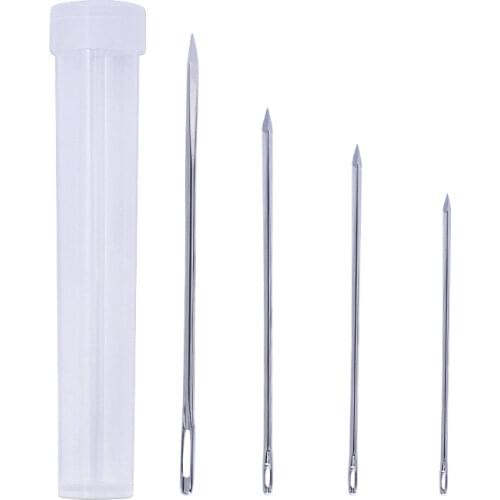 4Pcs Leathercraft DIY Leather Triangular Needles Leather fur Special Stainless Steel Shaped Pin Sewing Supplies