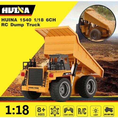 1/18 big 2.4G 6CH RC Engineering Truck Remote Control Construction Vehicles Dump truck Toys Boys Gifts Electric Loader RC Car
