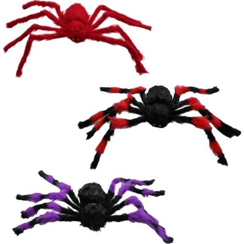 75Cm Large Spider Plush Toy / Halloween Decor