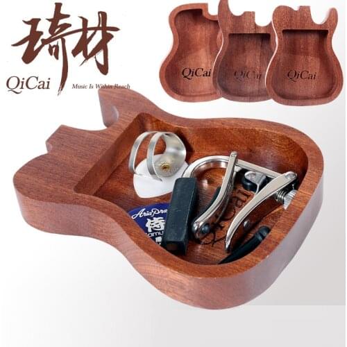QiCai Guitar Shape Desktop Guitar Accessories Holder