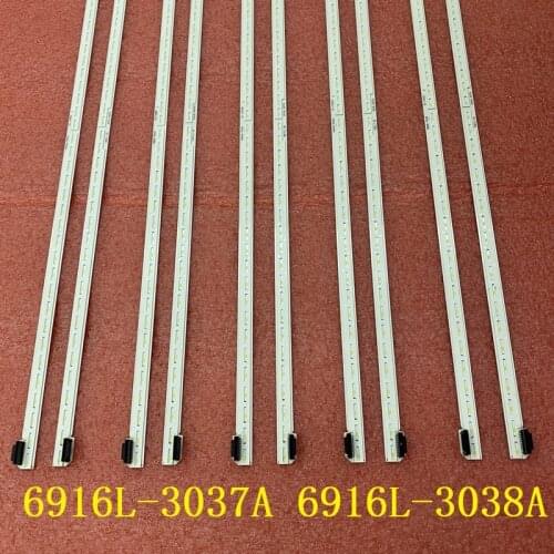 2pcs LED backlight strip For LG 55inch TV 6916L-3037A 6916L-3038A 55 V17 ART3 3037 3038 R L-type