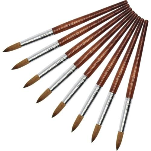 Eval Paint Brush Nail Tool 100% Pure Kolinsky Sable Nail Brush UV Gel Acrylic Art Nail Brush Kolinsky 16# 1Pcs