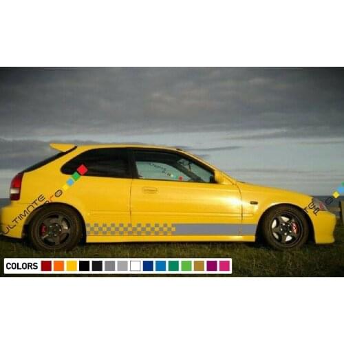 For x2 Decal sticker Stripe HONDA civic 1997 1998 1999 2000 EK9 Type R pad brakes