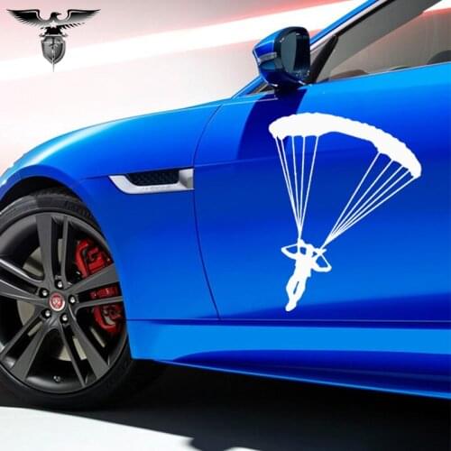 EmpireYing 3 Sizes 8 Colors Outdoor Sports Flying Man Landing In Air Car Sticker Laptop Wall Waterproof Reflective Vinyl Decals