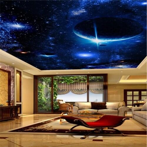 Custom wallpaper cosmic Starry Planet wallpaper ceiling decoration painting 3d wallpaper papel de parede papel pintado Beibehang