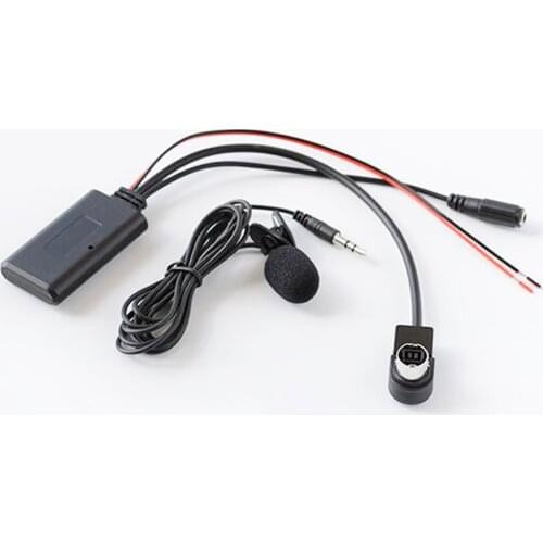 Biurlink Bluetooth Aux Cable Adapter For Alpine KCA-121B AI-NET CDA-9857 CDA-9886 CDA-117 for Smartphone Microphone Handsree