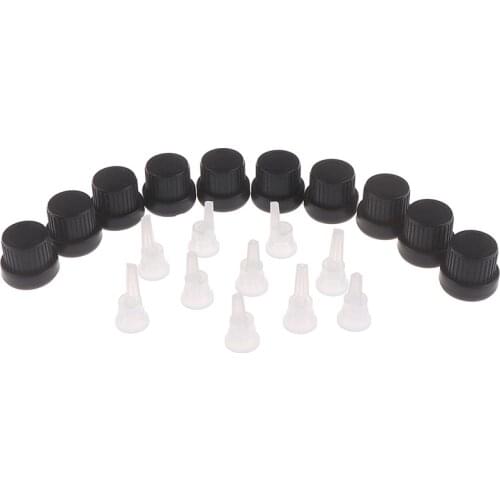 Plastic Screw Press Dropper Cover Cap Pipette Essential Oil Bottles 10Pcs/lot