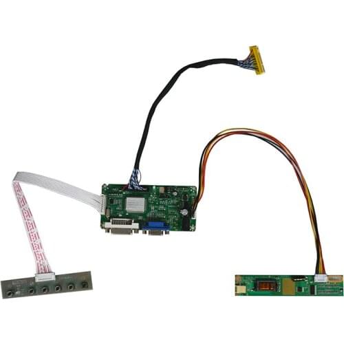 LM.R61 DVI DVA Controller Board LVDS Monitor Kit For 15.4inch LP154WX4 LP154WX4 -TLB4 LP154WX4-TLC3 1280x800 LCD Screen