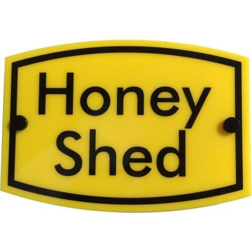 BEE KEEPING Warning Sign 'Honey Shed' | Water & Weather Proof | FREE SHIPPING