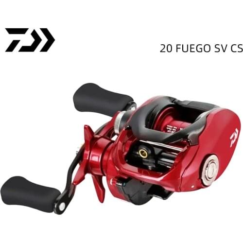100% ORIGINAL NEW DAIWA FUEGO SV CS Low profile Baitcasting fishing reel MAX DRAG 5KG 5+1BB weight 200g