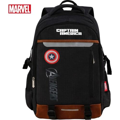 Authentic Disney Primary School Student 136th Grade Marvel Male Captain America Shoulder Bag Birthday Gift Kids Backpack