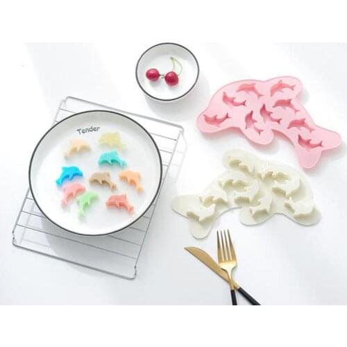 Silicone Chocolate Mold 3D Dolphin Shape Silicone Baking Tool Mold for DIY Cake Candy Ice Chocolate Mold