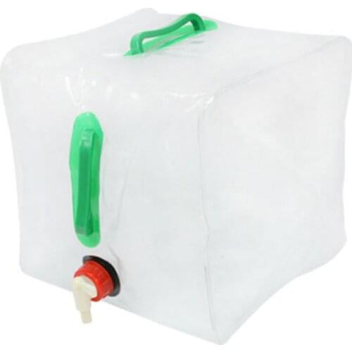 10L PVC Outdoor Folding Collapsible Drinking Water Bag Storage Car Water Carrier Container for Outdoor Camping Hiking Picnic Bag