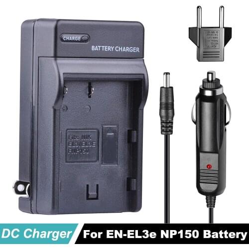 EN-EL3e battery Charger EN EL3e ENEL3e NP150 Car Charger +EU Adapter for Nikon D300S D300 D100 D200 D700 D70S D80 D90 D50 MH-18A