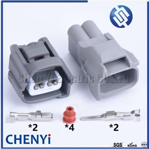 1sets 2 Pin male or female auto Ignition Coils Connector Plug For Elantra J3 Toyota Hyundai Elantra 90980-10901 7283-7021-10