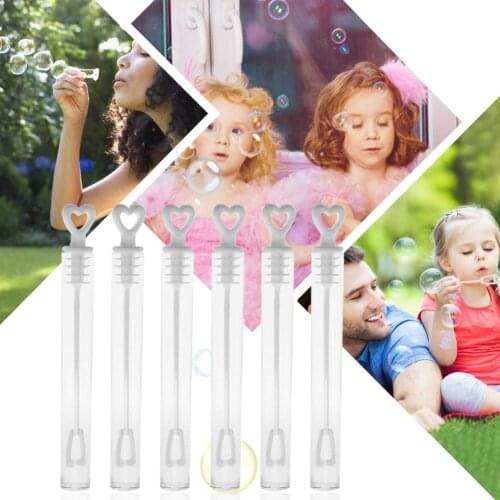 100pcs Love Heart Wand Tube Bubble Soap Bottle Playing Fun kid Toy Wedding Decor Compact and Portable Convenient Dropshipping