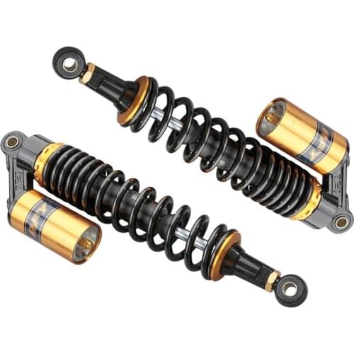 2PC Universal 400mm Motorcycle Air Shock Absorbers Rear Suspension For ATV Go Kart Honda Suzuki Yamaha Kawasaki Multicolor