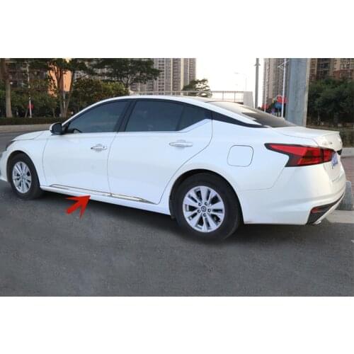 4pcs/Set ABS/Stainless Steel For Car Side Door Body Protector Molding Cover Trim Fits For New Nissan ALTIMA 2019 2020