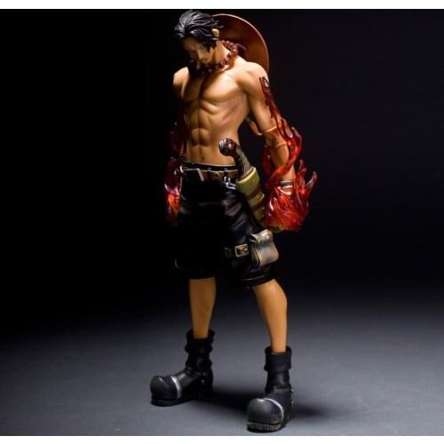 Anime One Piece Ace Fire Fist Fighting Action Figure Juguetes One Piece Portgas D Ace Figura Collectible Model Toys